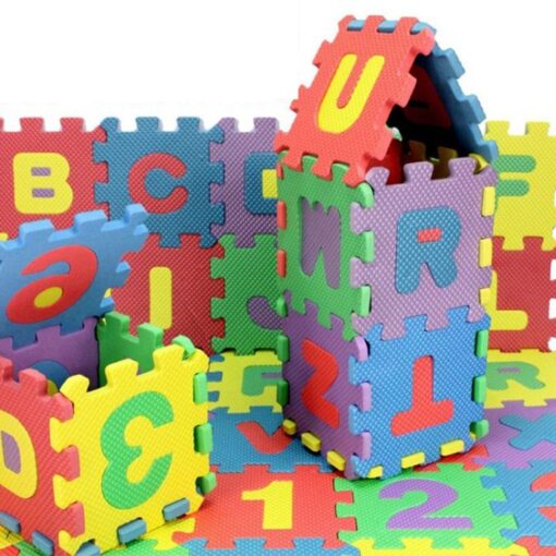 36pcs Colourful Kids Rug Play Mat Children Alphabet Letters Numerals Puzzle Soft Floor Crawling Puzzle Kids 2