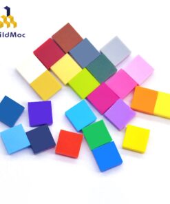 400pcs DIY Building Blocks Bricks Figure Smooth 1x1 24 Color Educational Creative Size Compatible With lego