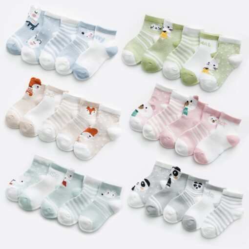 5Pairs lot 0 2Y Infant Baby Socks Baby Socks for Girls Cotton Mesh Cute Newborn Boy