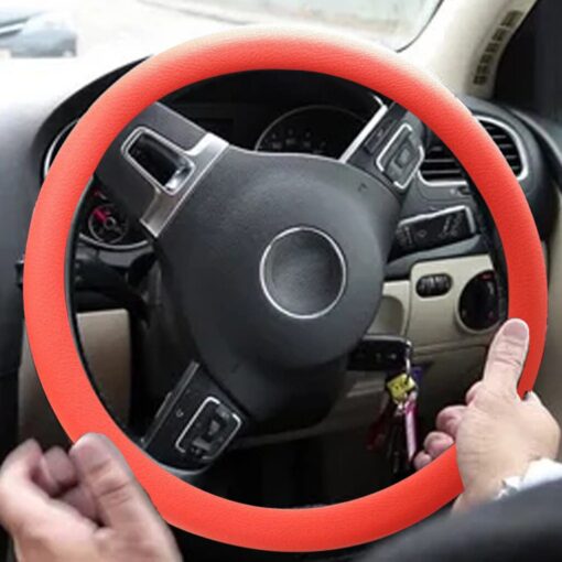 Car Decoration Anti skid Wear resistant Silicone Steering Wheel Cover 7