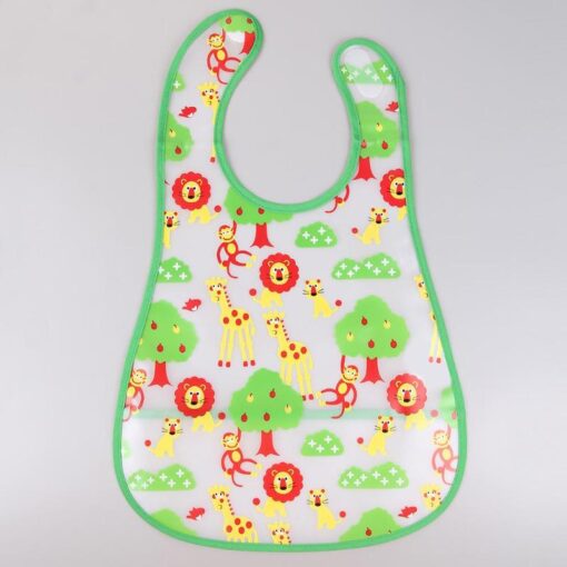 Cartoon Baby Feeding Cloth Towels EVA Waterproof Lunch Feeding Bibs for Newborn Apron Baby Burp Cloths 2