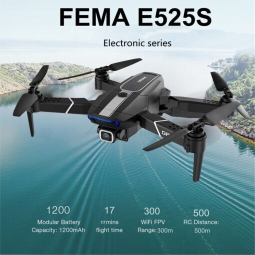 FEMA E525 E525S GPS Drone with 4K 1080P 5G Wifi FPV HD Wide Angle Camera Foldable
