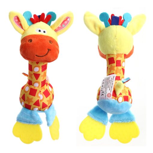 Kids Baby Toys Soft Plush Doll Animals Handbells Teether Toys for Children Newborns Stuffed Doll Baby 2