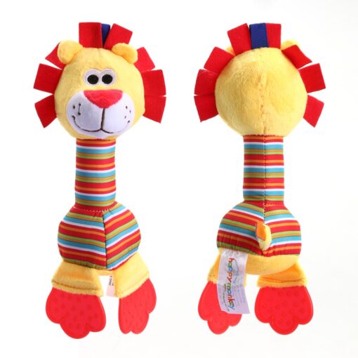 Kids Baby Toys Soft Plush Doll Animals Handbells Teether Toys for Children Newborns Stuffed Doll Baby 3