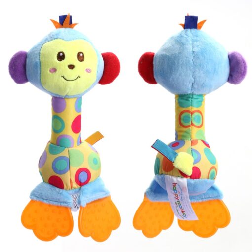 Kids Baby Toys Soft Plush Doll Animals Handbells Teether Toys for Children Newborns Stuffed Doll Baby 5