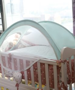 Mother Kids Baby Furniture Baby Cribs New Convenient Newborn Folding Bed Mosquito Repellent Dust Proof breathable 2
