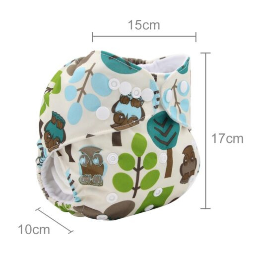 Risunnybaby Baby Diaper Cover Washable Reusable Cloth Pocket Diapers Adjustable Nappy Digital Printed Baby Diaper Fit 5