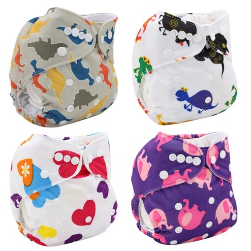 Risunnybaby Baby Diapers Washable Adjustable And Reusable Printed Breathable Diapers Suitable For Babies 0 4 Years 1