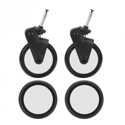 1 Pair Baby Strollers Wheels Rubber Alloy Front Rear Wheels Replacement Part For Yoyo Yoya Vovo