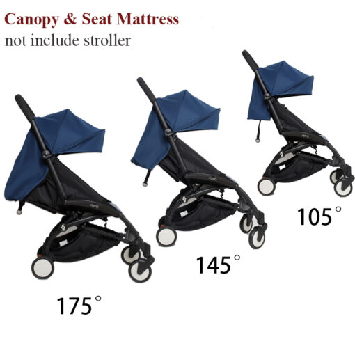 175 Stroller Accessories Hood Mattress Set For Babyzen Yoyo Canopy Cover Seat Cushion Fit Yoya Pram 2