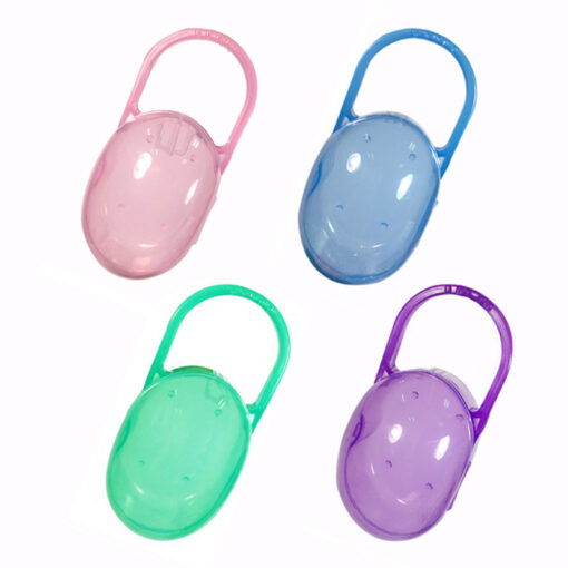 1PCS Baby Chain Pacifier Baby Solid Box Soother Container Holder Box Travel Storage Case Safe Holder 3