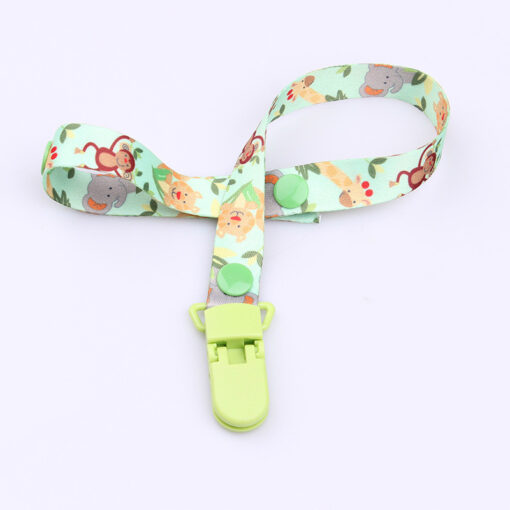 1Pcs Animal Baby Pacifier Clip Chain Soothers Ribbon Funny Soother Dummy Holder Leash Strap Nipple Holder