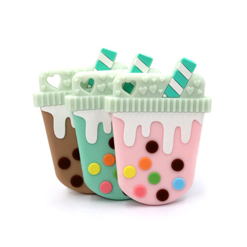 1pc Baby Teether Food Grade Silicone Cartoon Newborn Nursing Gift BPA Free DIY Baby Teething Toy 3