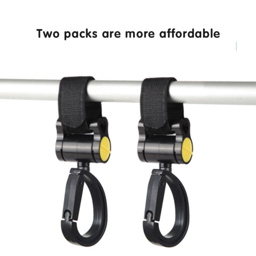 2 PCS Baby Stroller Accessories Hook Up Multifunction Baby Pram Stroller Black High Quality Plastic Hook 1