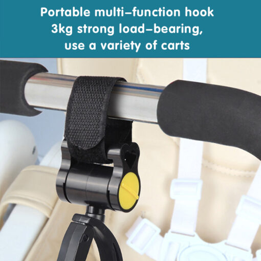 2 PCS Baby Stroller Accessories Hook Up Multifunction Baby Pram Stroller Black High Quality Plastic Hook 2