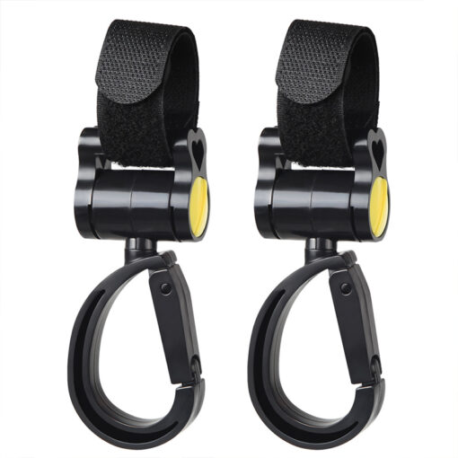 2 PCS Baby Stroller Accessories Hook Up Multifunction Baby Pram Stroller Black High Quality Plastic Hook