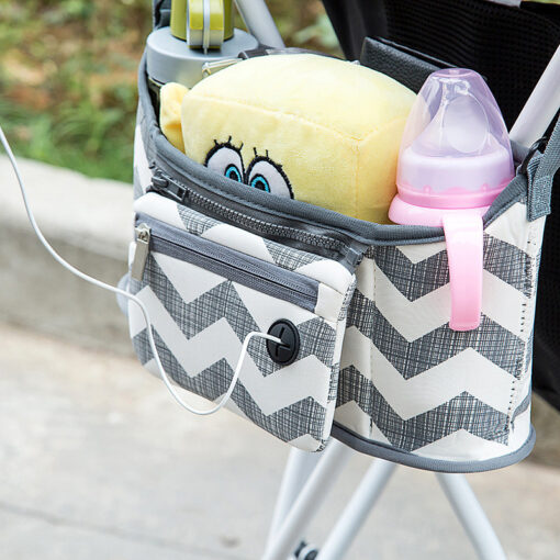 2 in 1 Portable Stroller Organizer Trolley Bag Baby Stroller Accessories Corporate For Trolley Organizer Bag 1