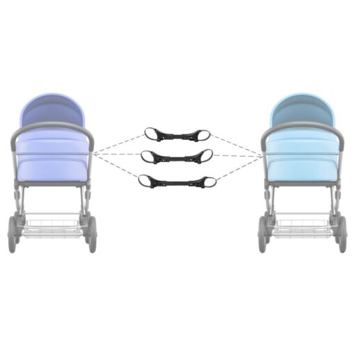 3PCS Twin Stroller Connectors Baby Stroller Adapter Safety Universal Joints Portable Adjustable Linker Stroller Accessories 1