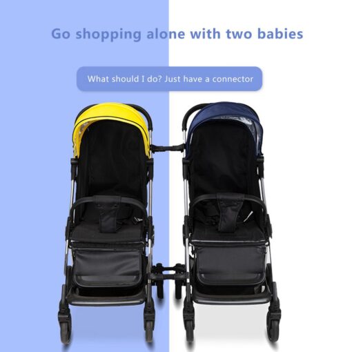 3PCS Twin Stroller Connectors Baby Stroller Adapter Safety Universal Joints Portable Adjustable Linker Stroller Accessories 3