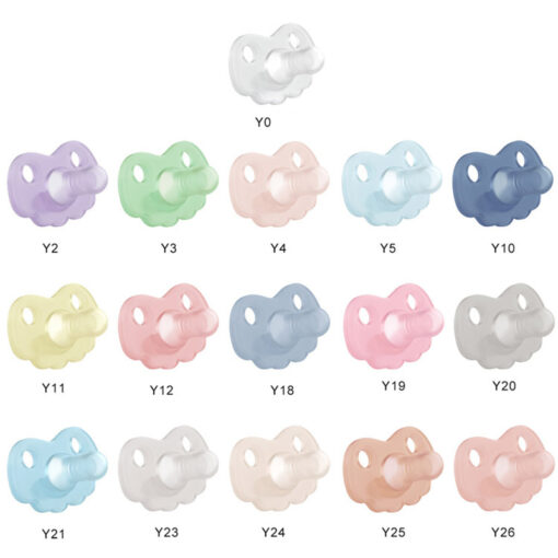 3Pcs Baby Pacifier Set Food Grade Silicone Baby Sleep Pacifier Cartoon Silicone Pacifier Storage Bag Silicone 1