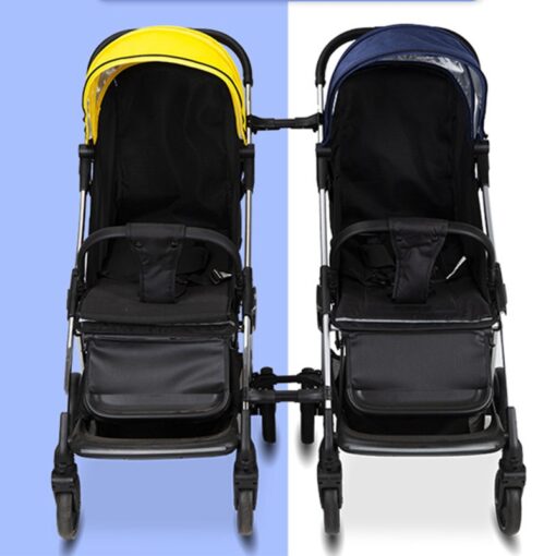3Pcs Twin Baby Stroller Connector Universal Joints Triplets Quadruplets Infant Cart Secure Straps Adjustable Linker Hook 3