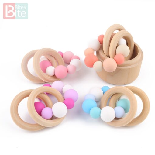 60pcs 12mm Baby Teether Silicone Beads Diy Pacifier Chain Bracelet Bpa Free Chewable Round Silicone Bead 4