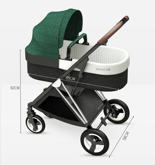 BETSOCCI baby stroller 2 in 1 3 in 1 two way baby stroller four wheel stroller 3
