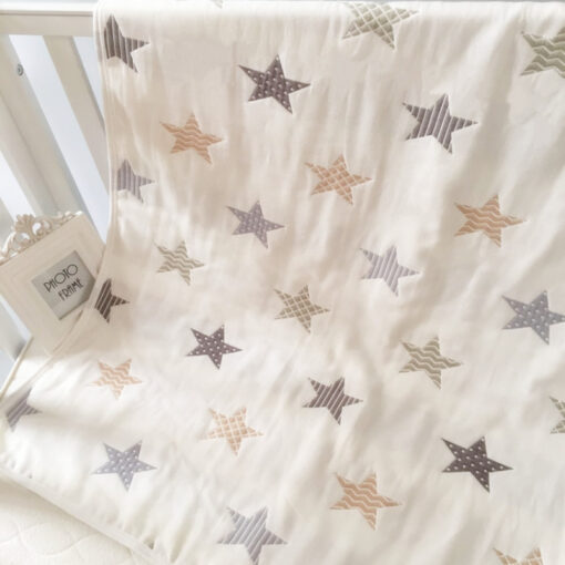Baby Blanket 110cm x 110cm Muslin Cotton 6 Layers Thick Newborn Swaddling Autumn Baby Swaddle Bedding 5