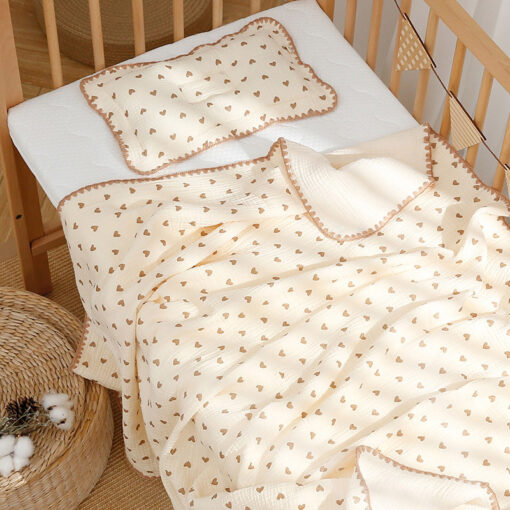 Baby Blanket Muslin Swaddle Wrap 4 Layers Cotton Cartoon Bear Print Receiving Blanket Infants Newborn Sleepsack 2