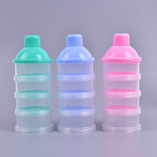 Baby Kids 3 4 Grids Milk Powder Container Infant Feeding Storage Box Portable Formula Dispenser Newborn