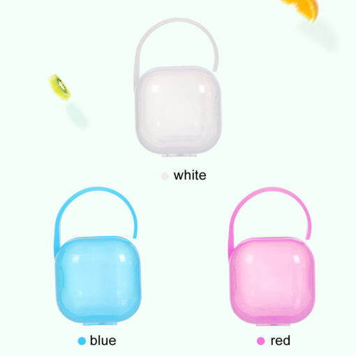 Baby Pacifier Storage Box Nipple Cradle Case Holder Soother Container White Blue Pink Dustproof Toothbrush Storage 4