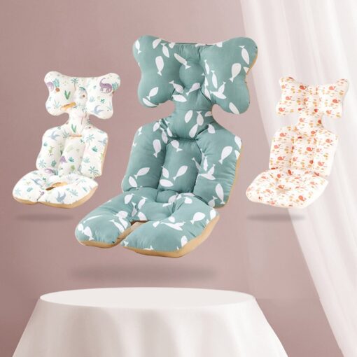Baby Pushchair Seat Liner Universal Stroller Cotton Pad Warm Mat Sleeping Mattress Head Support Pillow Infant