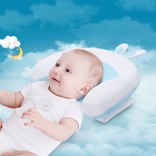 Baby Shaping Pillow Cute Rabbit Ear Breathable Newborn Head Shape Correction Infant Toddler Pillow Cotton almohadas