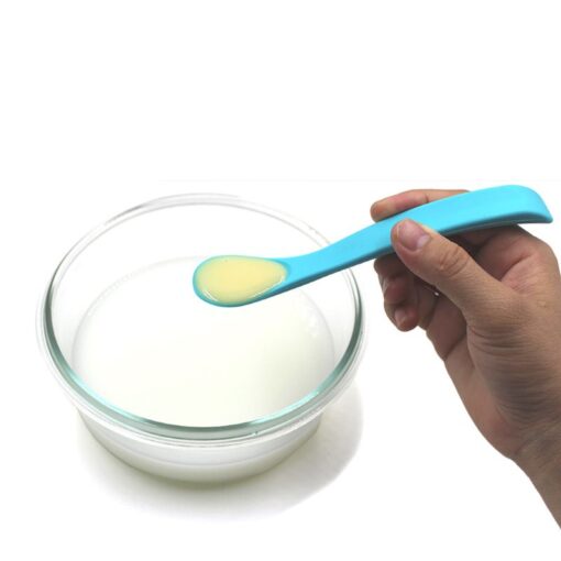 Baby Soft Silicone Spoon Food Grade Baby Feeding Spoons Safety Tableware Infant Learning Spoons 3