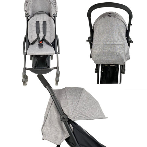 Baby Stroller Accessories 175 Degrees Stroller Hood Mattress For Babyzen Yoyo Yoya Babytime With Back Zipper 1