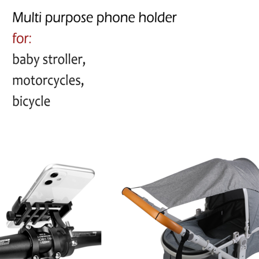 Baby Stroller Accessories Mobile Phone Holder Universal 360 Rotatable Phone Stand Bike Mount Bracket for Baby 2
