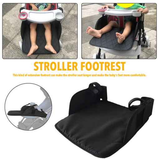 Baby Stroller Accessories Seat Extend Board Adjustable Footboard Extension 30cm Footrest for Baby Pram 2