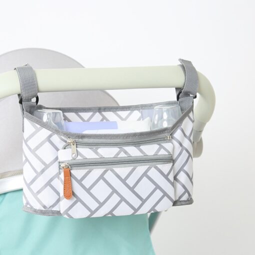 Baby Stroller Bag Universal Wearproof Diaper Nappy Bag Multi Pocket Mummy Travel Bag Holder Cup Organizer 1