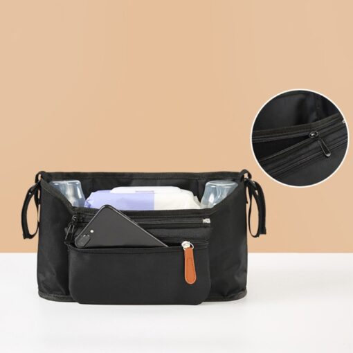 Baby Stroller Bag Universal Wearproof Diaper Nappy Bag Multi Pocket Mummy Travel Bag Holder Cup Organizer 3