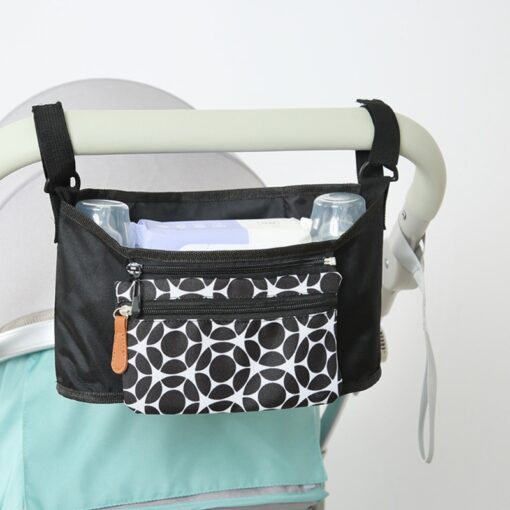 Baby Stroller Bag Universal Wearproof Diaper Nappy Bag Multi Pocket Mummy Travel Bag Holder Cup Organizer 4