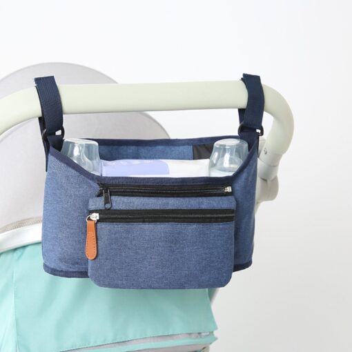 Baby Stroller Bag Universal Wearproof Diaper Nappy Bag Multi Pocket Mummy Travel Bag Holder Cup Organizer 5
