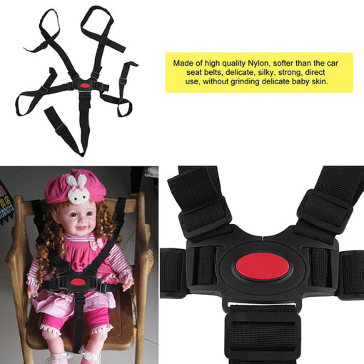 Brand New Universal 5 Point Harness Baby Safety Seat Belts for Stroller High Chair Kids Safe 1
