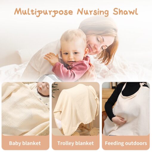 Breathable Breastfeeding Cover Baby Feeding Nursing Covers Adjustable Nursing Apron Outdoor Privacy Cover Mother Nursing Cloth 9
