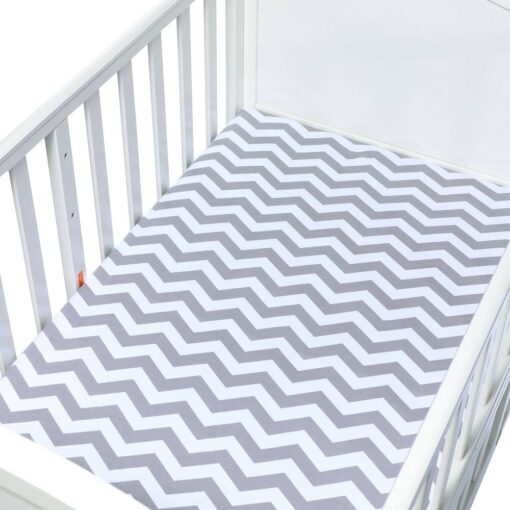 Crib Sheets Fits For Babies And Toddlers In Bedding Set Muslinlife Cotton Crib Mattress Protector Baby 1