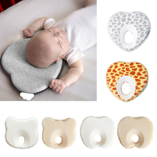 Hot Infant Anti Roll Toddler Pillow Shape Toddler Sleeping Positioner Cushion Flat Head Protect Newborn Almohadas 5