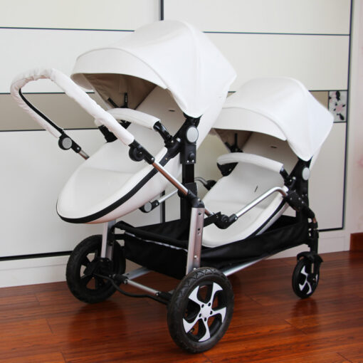 NEW Twins baby stroller 2 in 1 poussette double jumeaux Shell double stroller Luxury baby carriage 2