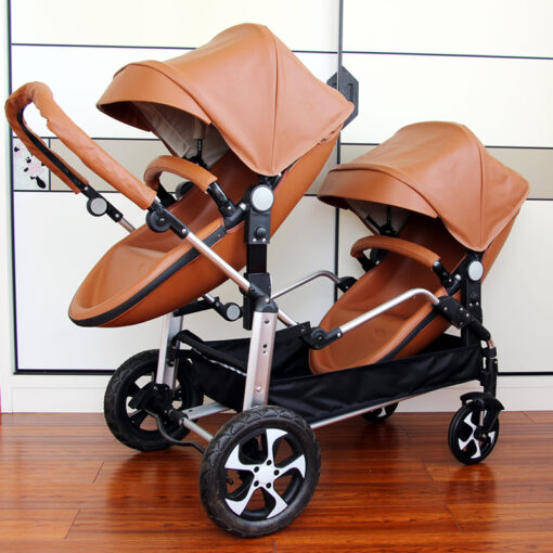 NEW Twins baby stroller 2 in 1 poussette double jumeaux Shell double stroller Luxury baby carriage