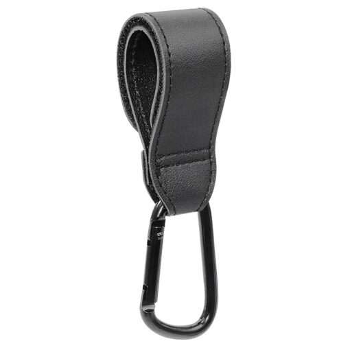 PU Leather Baby Bag Stroller Hook Rotatable 360 Degree Rotatable Velcro Stroller Storage Bag Stroller Hook 2