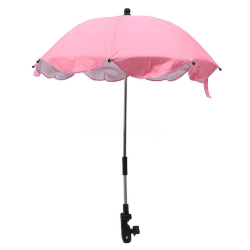 Parasol Flexible Arm Sun Shade Outdoor Wheelchair Adjustable Baby Stroller Umbrella Pushchair Detachable Clip Canopy Manual 5