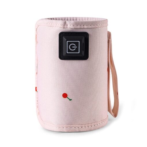 Portable USB Baby Bottle Warmer Bag Travel Milk Warmer Infant Bottle Warm Cover 3